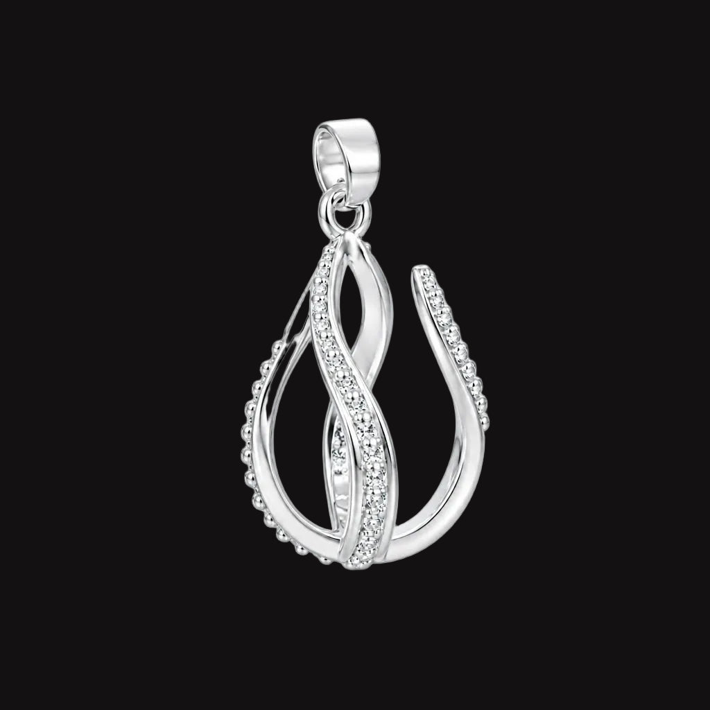 Silver Plated Open Teardrop Pearl Cage