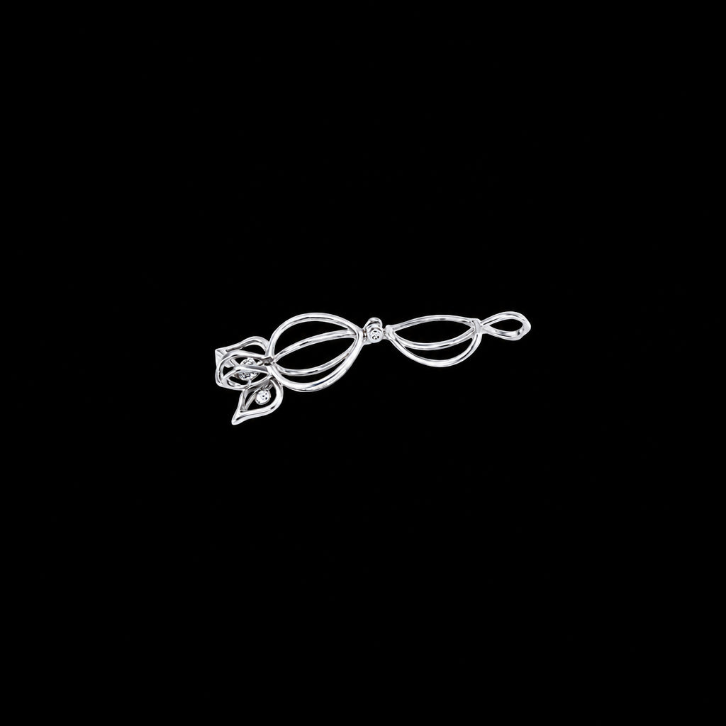 Silver Plated Owl Pearl Cage
