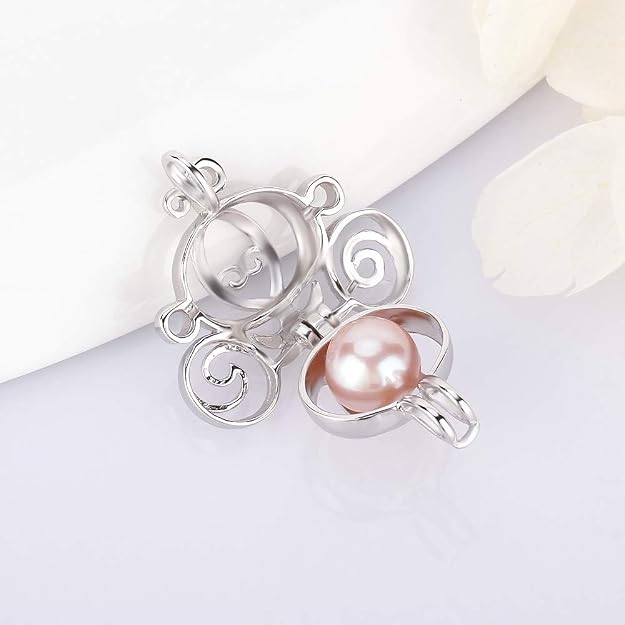 Sterling Silver Coach Pearl Cage