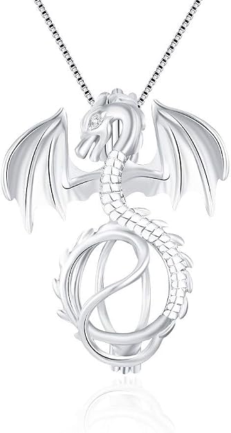 Sterling Silver Dragon Pearl Cage