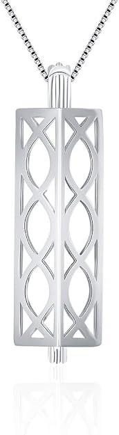 Sterling Silver Long Tube Pearl Cage