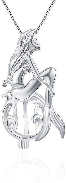 Sterling Silver Mermaid Pearl Cage