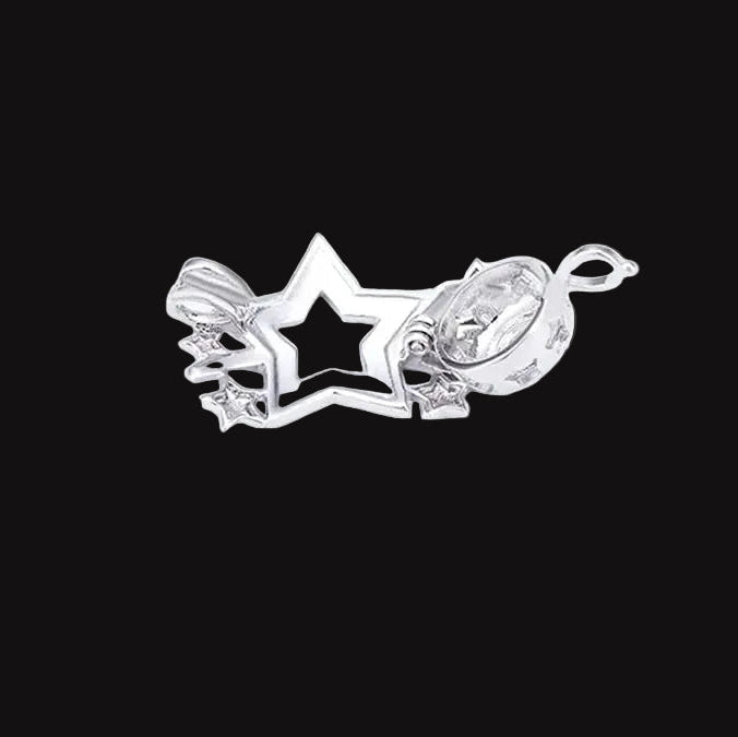 Silver Plated Star Pearl Cage
